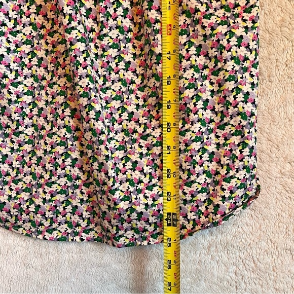 Cottagecore Ditsy Floral Puff Sleeve Smocked Square Neckline Blouse Sm. Tradwife - Picture 11 of 11